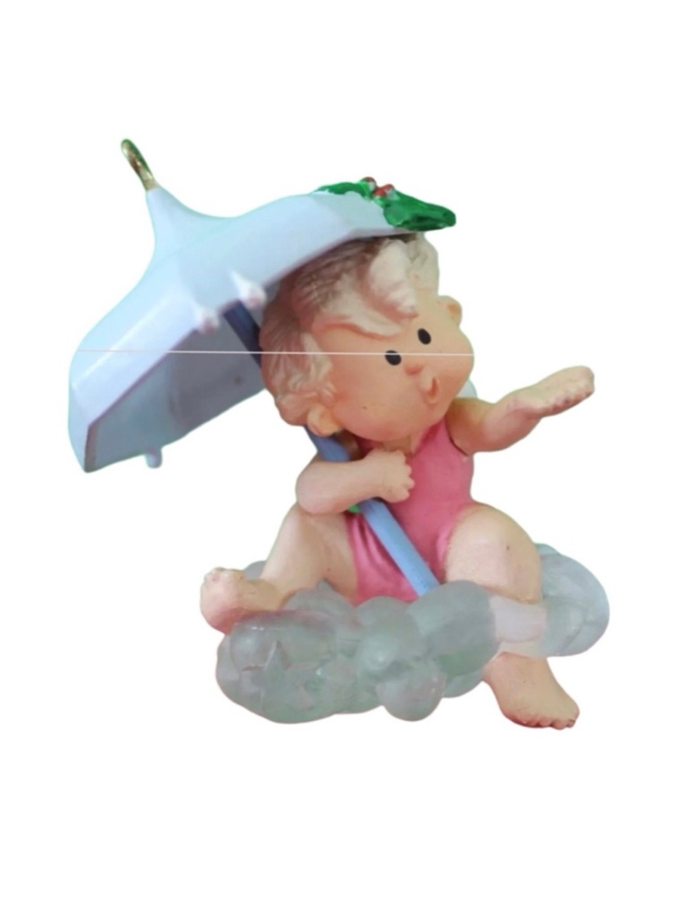 Hallmark 1987 “December Showers” Christmas Ornament